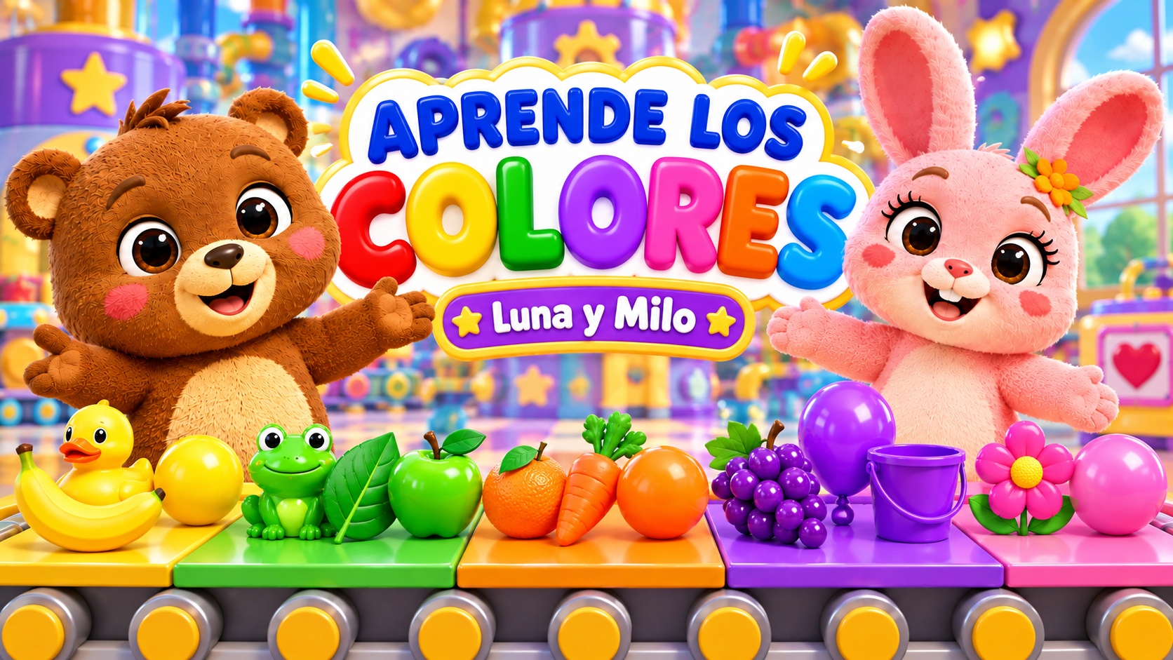 APRENDE LOS COLORES CON LUNA Y MILO