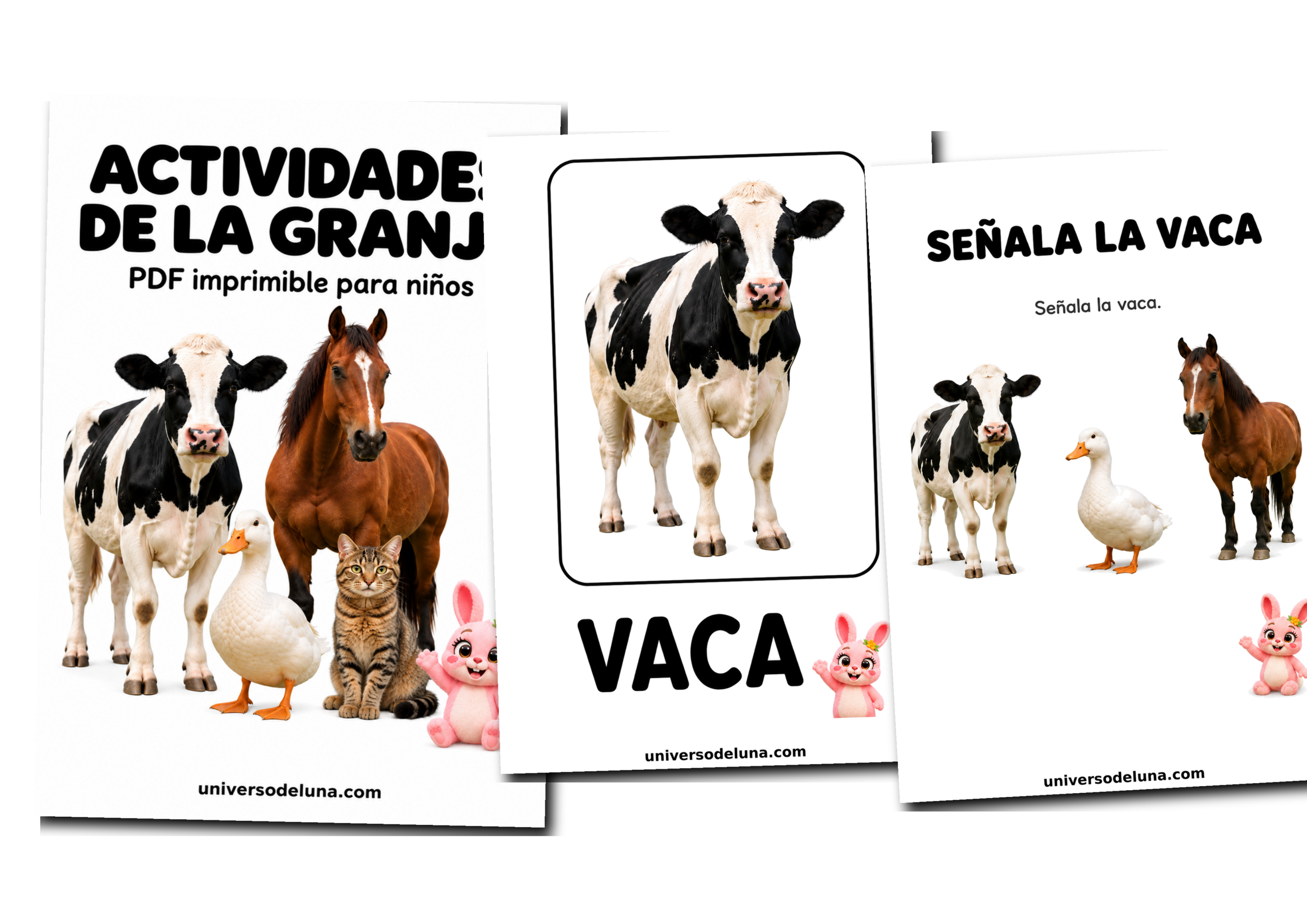Muestra de actividades de primeras palabras para niños
