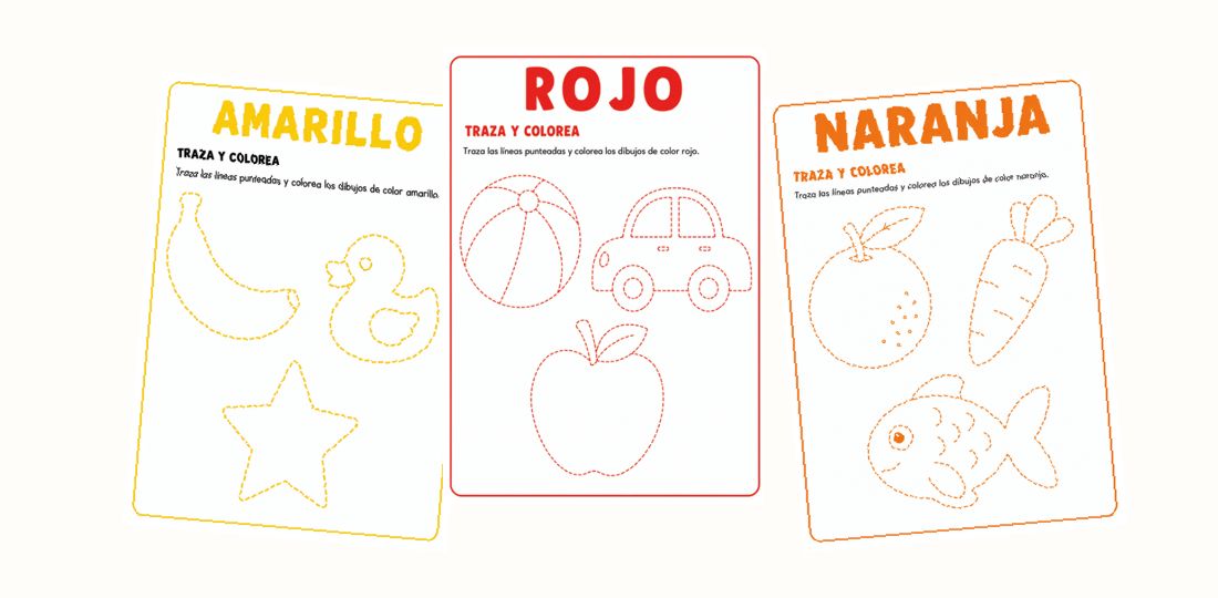 Muestra de actividades imprimibles de Aprende los colores para niños